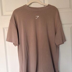 Gymshark Men’s Short Sleeve Crew Tee in Taupe Brown